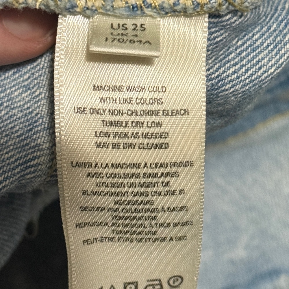 We The Free Distressed Light Blue Denim Shorts - Picture 4 of 5